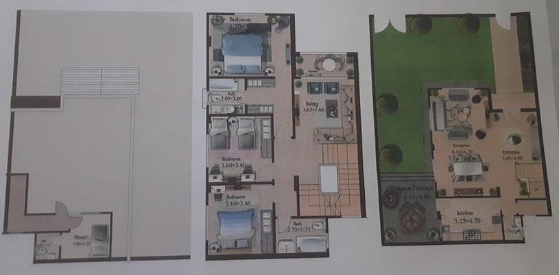 تاون هاوس ٢٥٠متر في الشروق طوب احمر