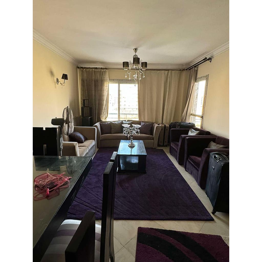 شقة ١٣٠متر في دار مصر الاندلس تشطيب كامل الدور الثاني