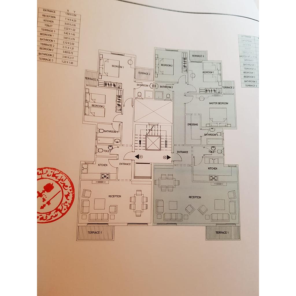 شقة ١٢٨متر في العاصمة الإدارية الجديدة طوب احمر  الدور الأول