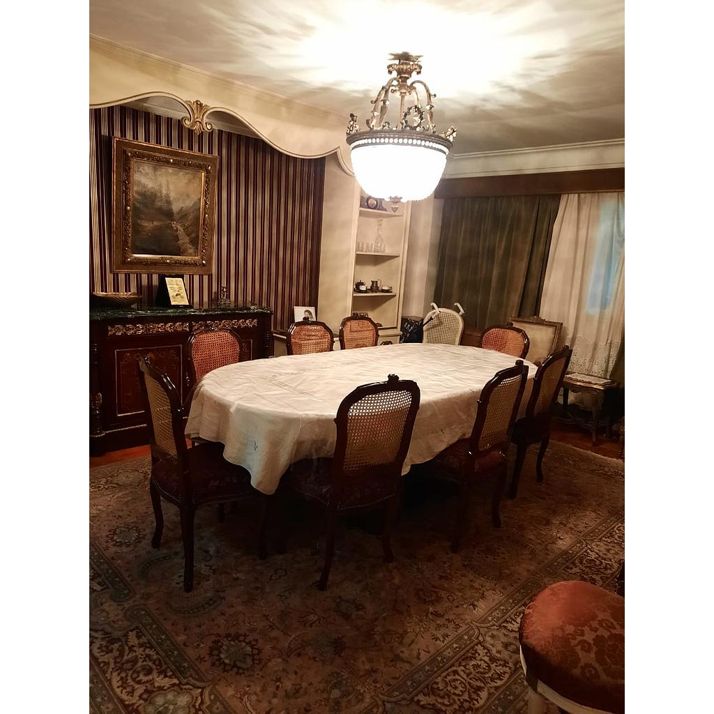 شقة ٢٣٠متر في الزمالك تشطيب كامل  الدور الرابع