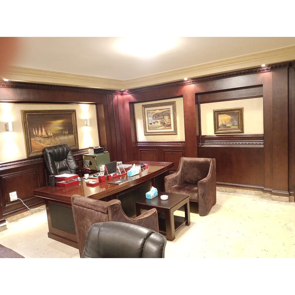 مكتب ١٠٠متر في مدينة نصر  تشطيب كامل  الدور الخامس